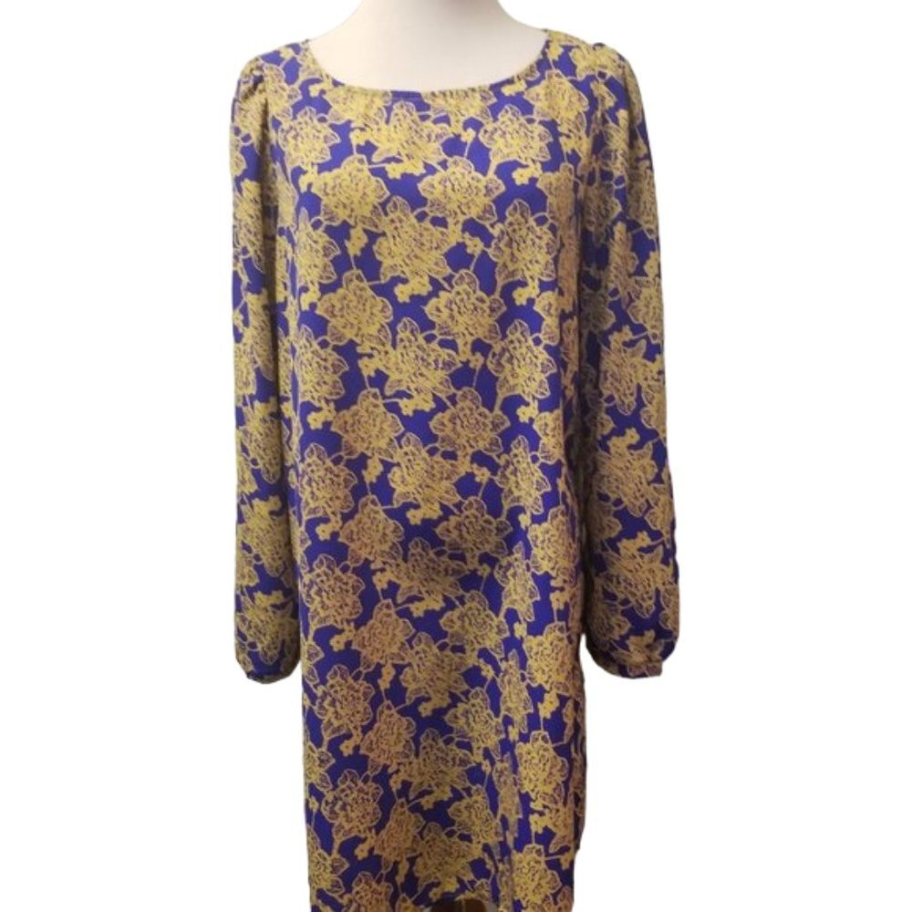 Brigitte Bailey floral dress women's size Large (X15)